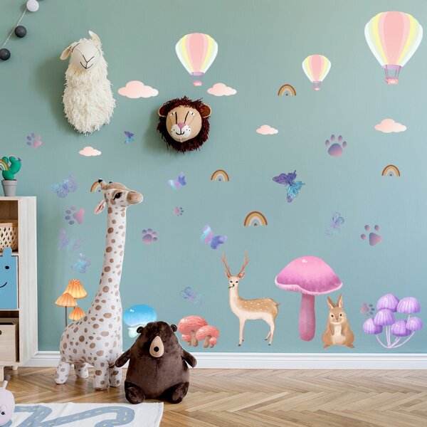 

Kids Cartoon Graphic Wall Sticker, Multicolor