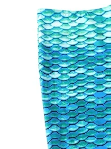 Baby Girl Mermaid Tail Skirt - Green - View 4