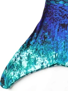 Baby Girl Mermaid Tail Skirt - Green - View 5