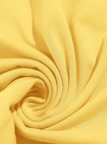 Muchica Slogan Graphic Tee - Yellow - View 5