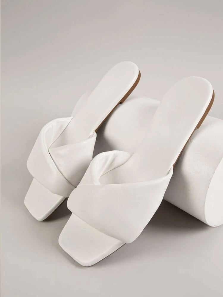 Pleather Crisscross Vamp Sandals Summer Shoes Spring Shoes Spring Break Easter Vacation Shoes Casual Shoes Beach Shoes Mother's Day Present Valentine's Day