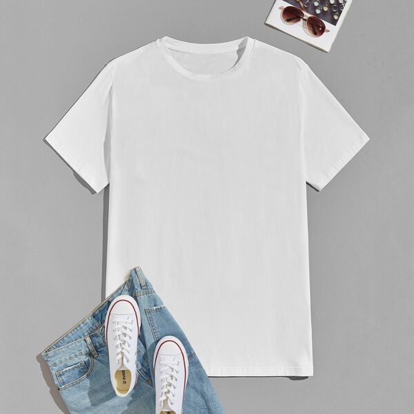 

Men Landscape & Letter Graphic Tee, White