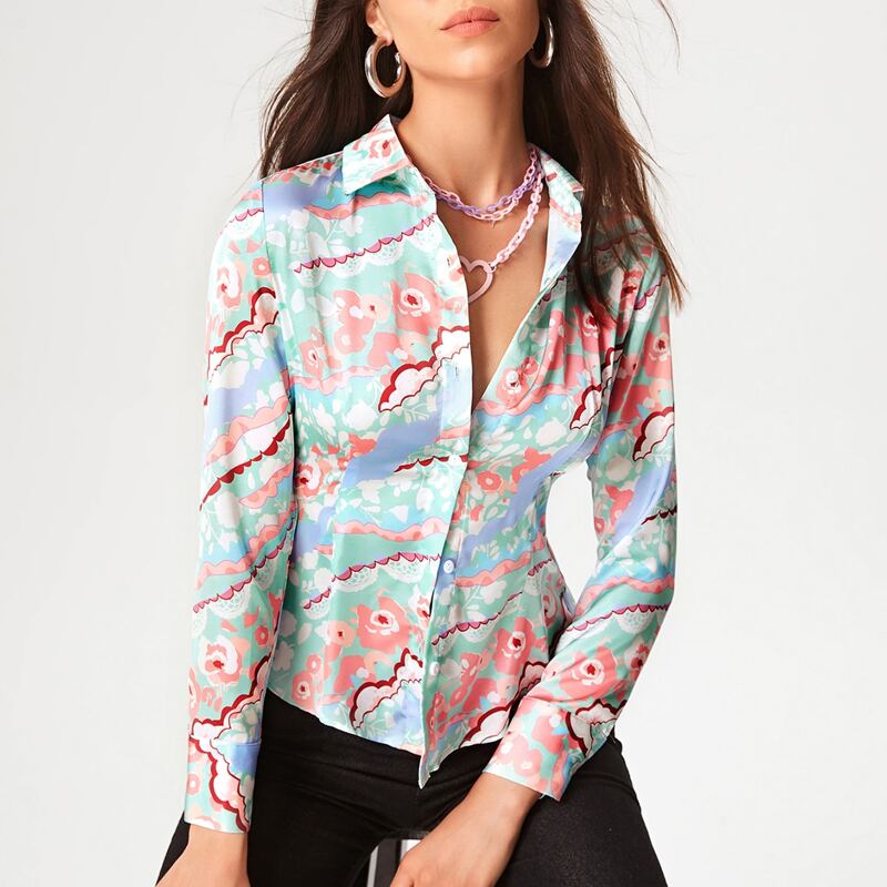 

Floral Print Blouse, Multicolor
