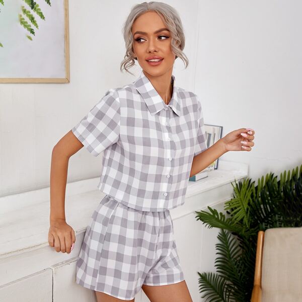 

Buffalo Plaid Pajama Set, Multicolor
