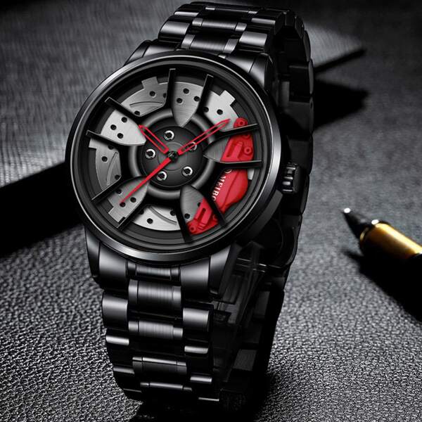 

Men Simple Round Pointer Quartz Watch