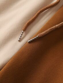 Cordão Bolso Bloco de cores ocasional Calções - Multicolorido - Visão 6