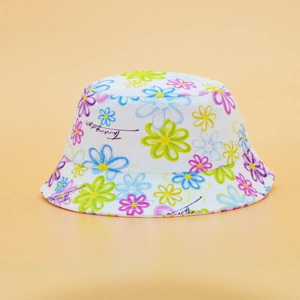 

Toddler Girls Flower Print Bucket Hat, Multicolor