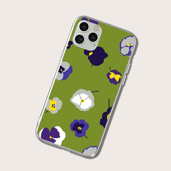 

Abstract Flower Graphic Phone Case, Multicolor
