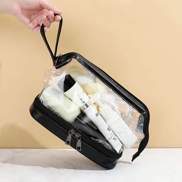 

1pc Clear Travel Storage Bag, Multicolor