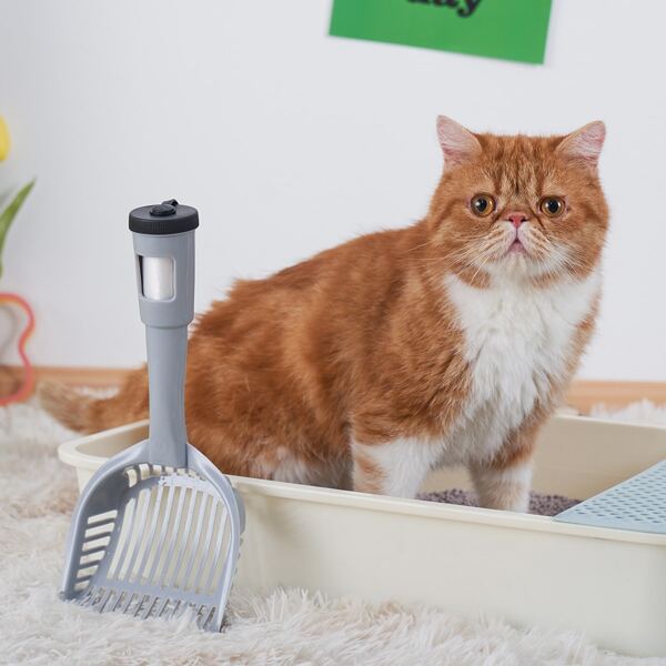 

1pc Cat Litter Shovel, Grey