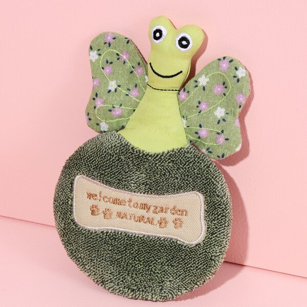 

1pc Plush Snail Pet Chew Toy, Green