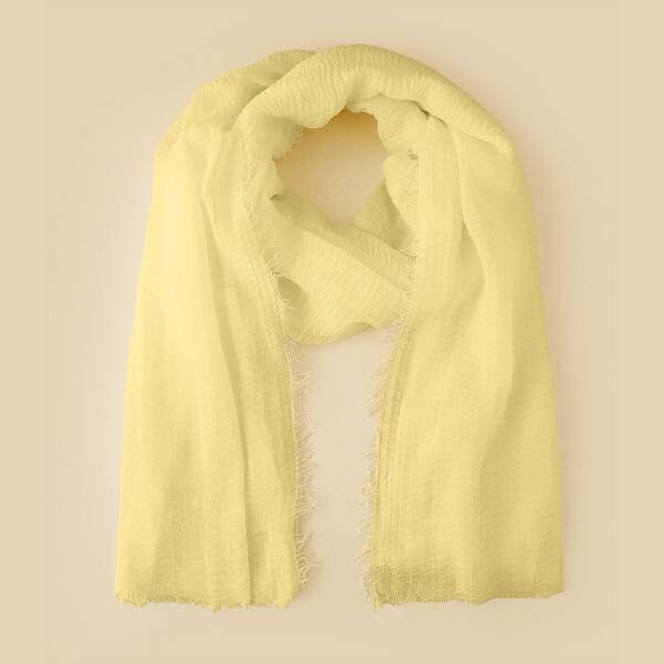 

1pc Solid Scarf, Yellow