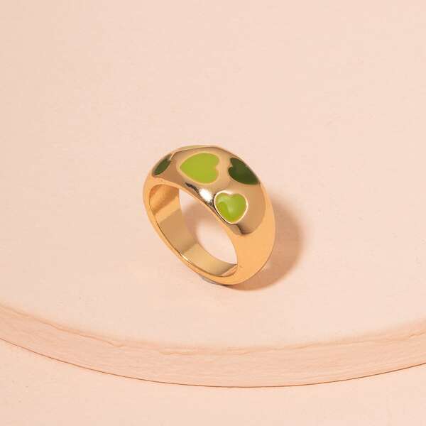 

Heart Design Ring, Gold