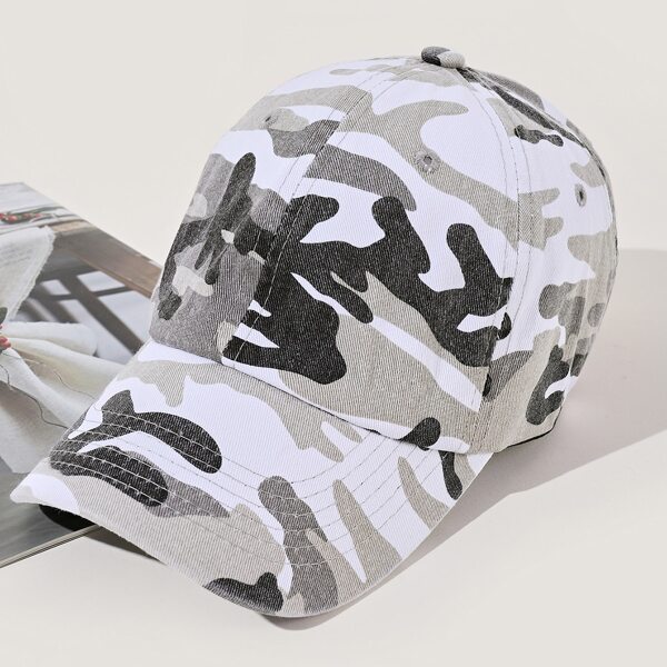 

Camo Pattern Baseball Cap, Multicolor