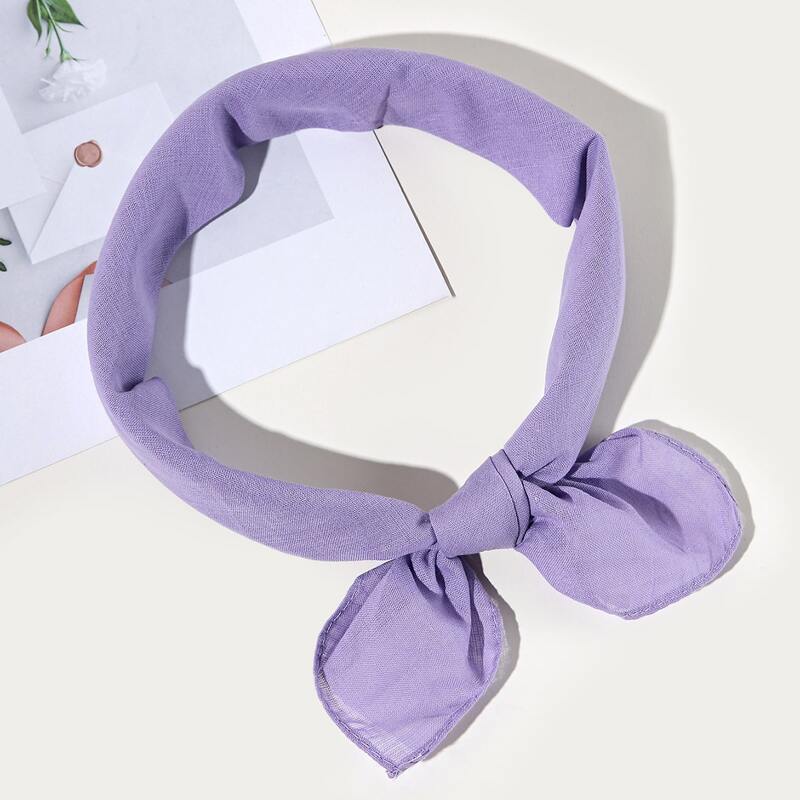 

Minimalist Solid Bandana, Mauve purple