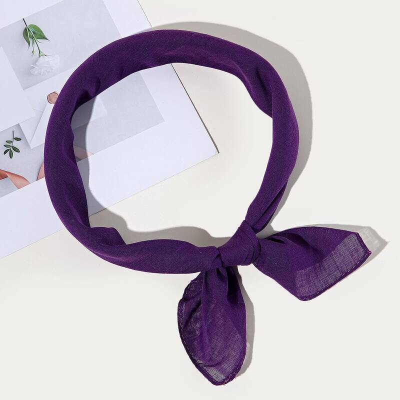 

Minimalist Solid Bandana, Purple