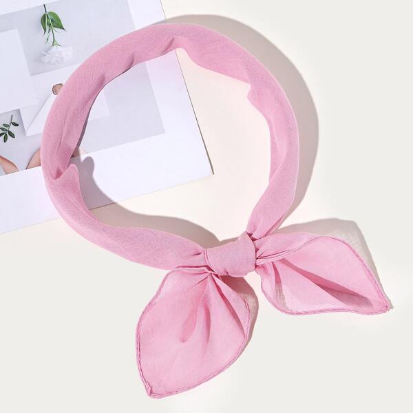 

Minimalist Solid Bandana, Pink