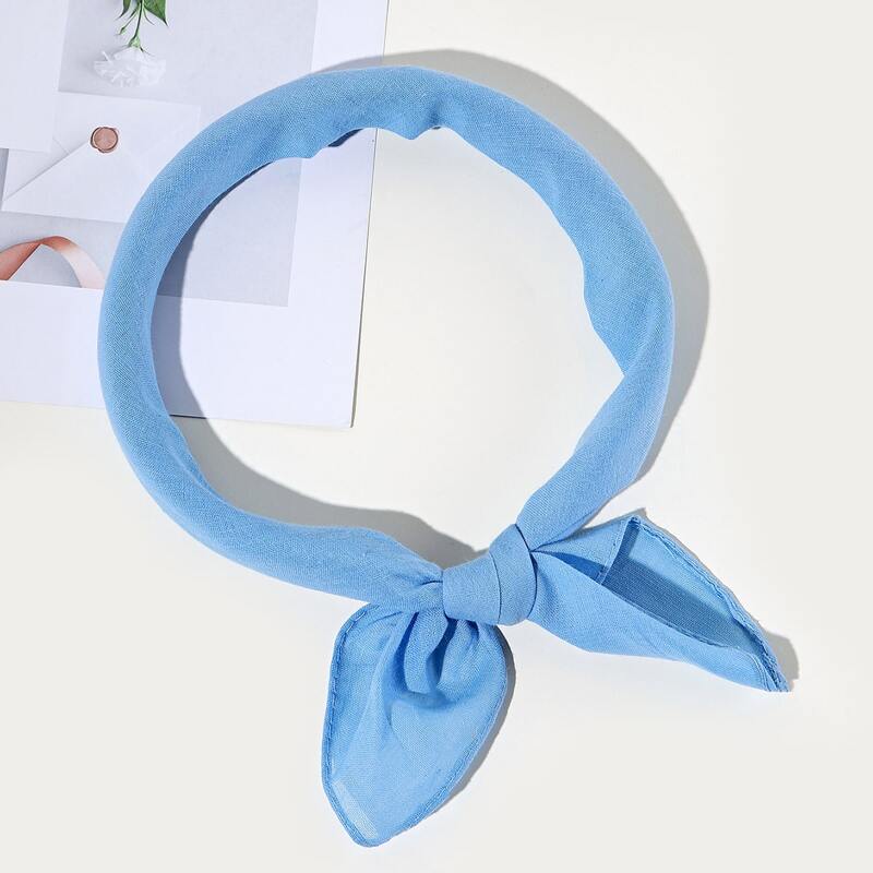 

Minimalist Solid Bandana, Blue