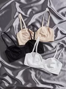 Ocili 3件超細纖維提臀软杯胸罩套裝 - 彩色 - 查看 1