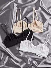 Ocili 3件超細纖維提臀软杯胸罩套裝 - 彩色 - 查看 2