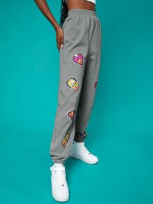 Penelope Ping Quần thể thao Đồ họa - Màu Xám nhạt - Xem 3