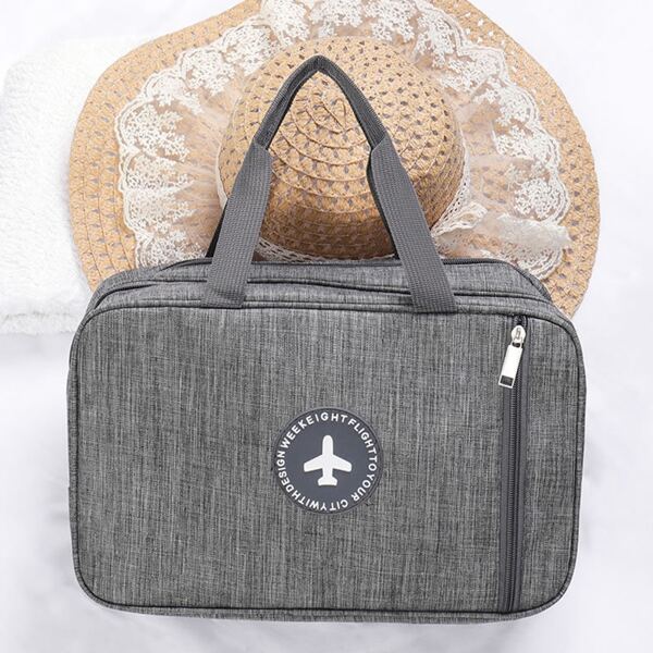 

1pc Portable Travel Storage Bag, Grey