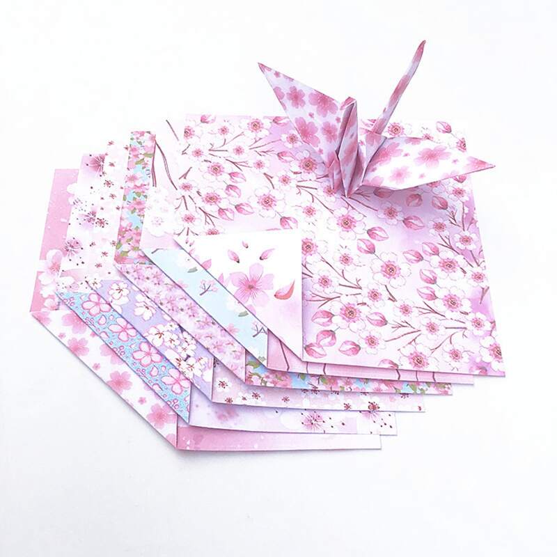 

54sheets Flower Print Random Origami Paper, Multicolor