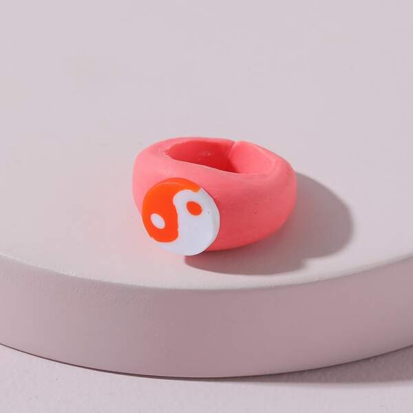 

Yin & Yang Decor Ring, Orange