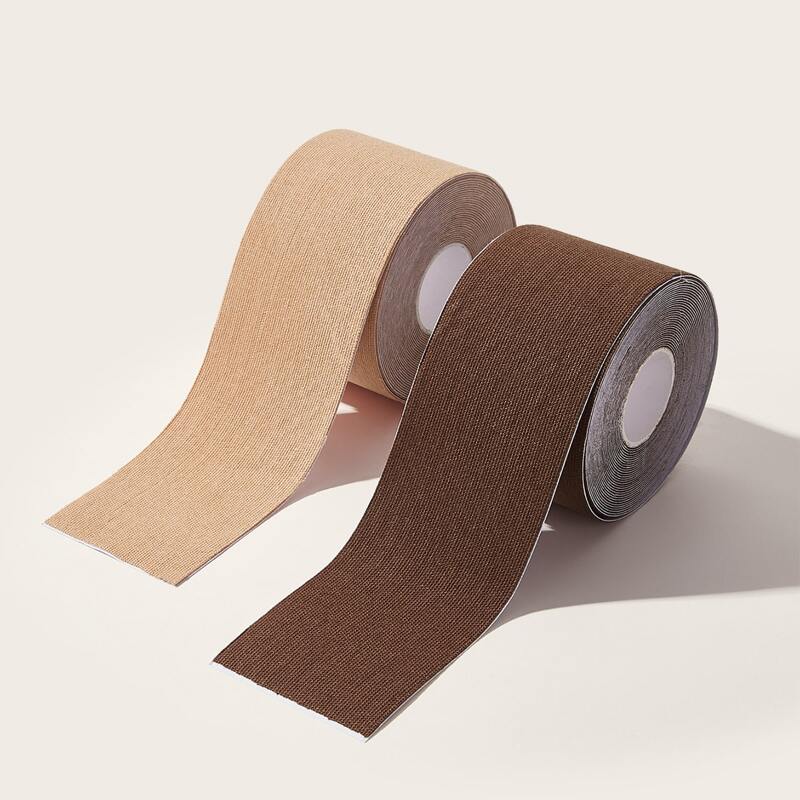 

2rolls Solid Boob Tape, Multicolor