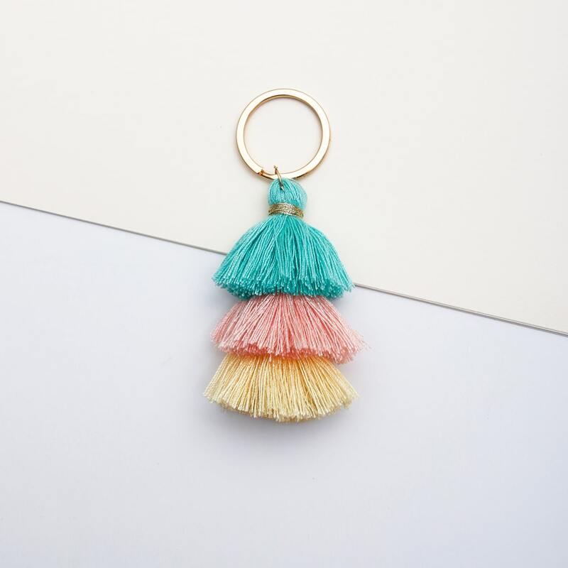 

Tassel Charm Keychain, Multicolor