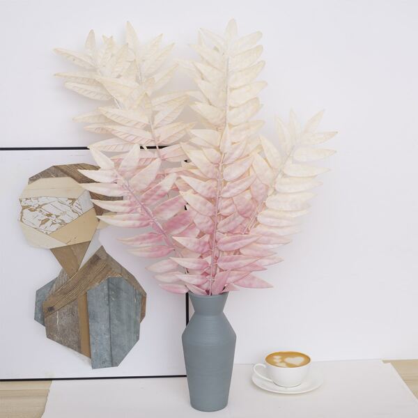 

1pc Artificial Leaf, Baby pink
