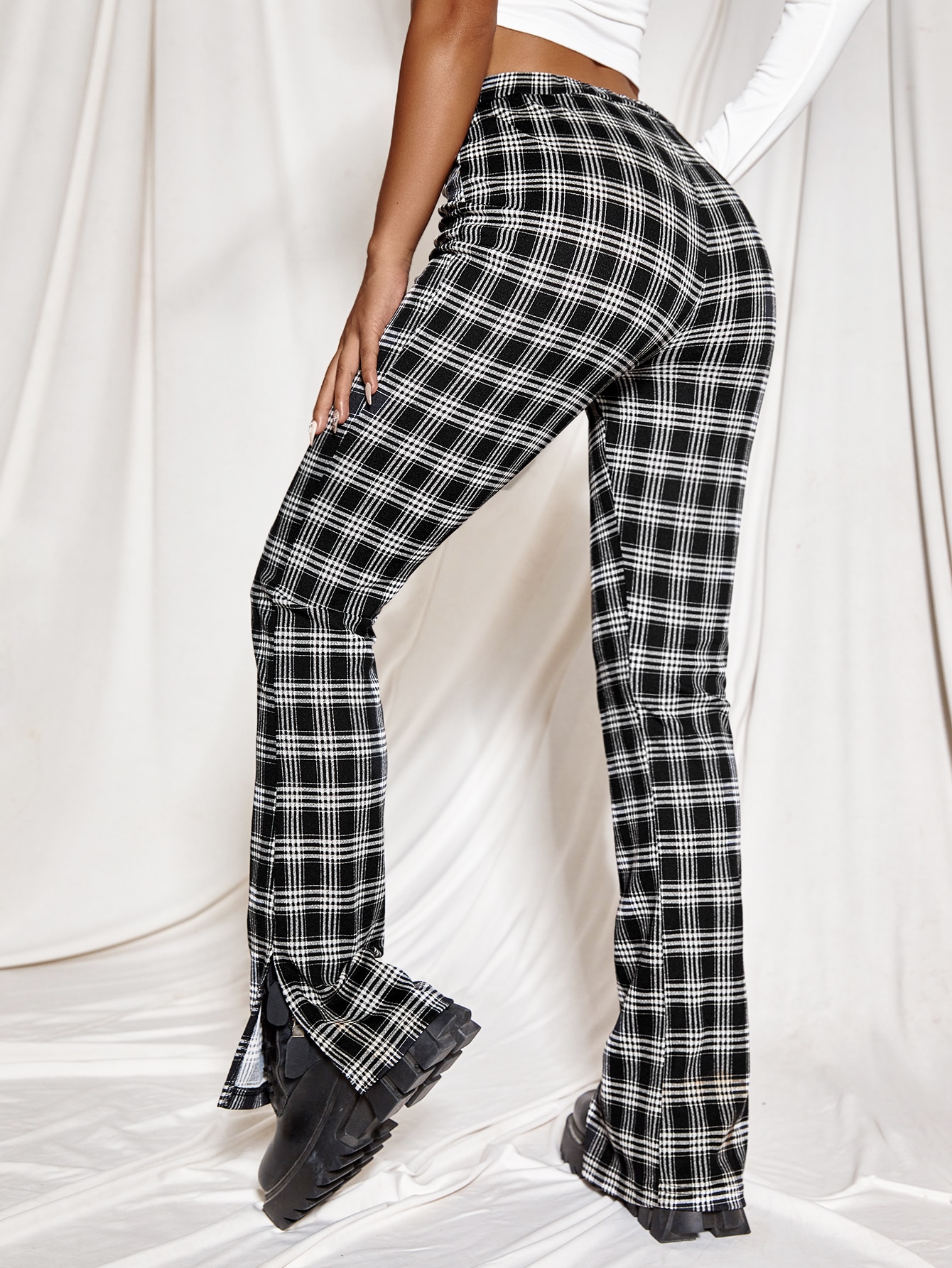 Is That The New Split Side Plaid Pants 
