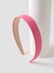 Diadema ancha de color liso, accesorios color rosa - Rosa Fucsia - Ver 1