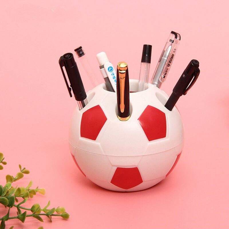 

1pc Football Design Pen Holder, Multicolor