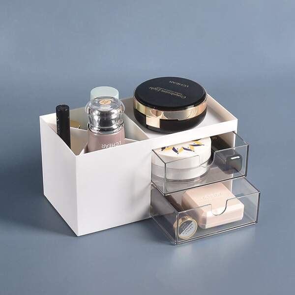

1pc Multifunction Jewelry Box, White
