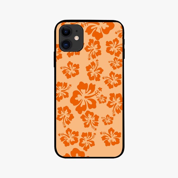 

Flower Pattern Phone Case, Orange