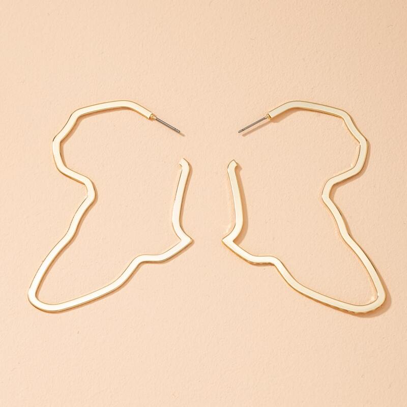 

Minimalist Drop Earrings, Gold