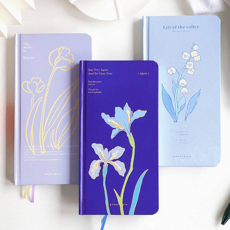 

1pc Flower Print Random Notebook, Multicolor