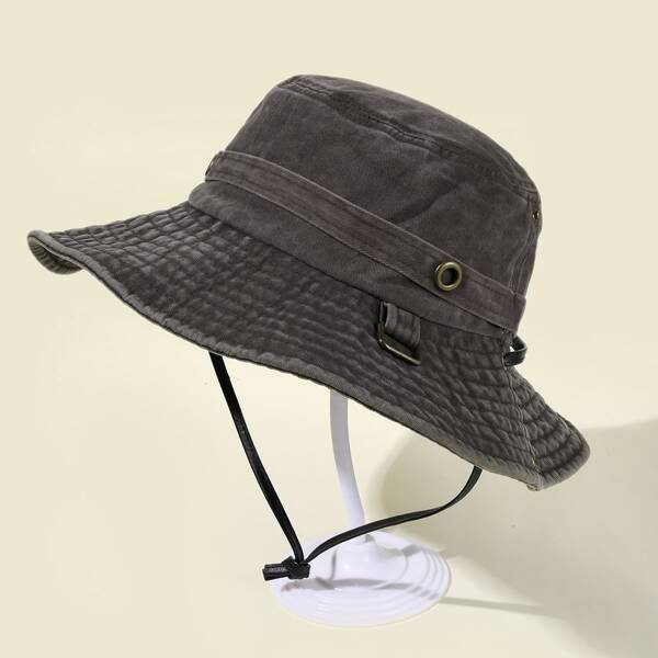 

Solid Bucket Hat, Grey