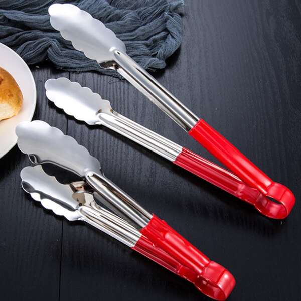 

1pc Stainless Steel Food Clip, Silver