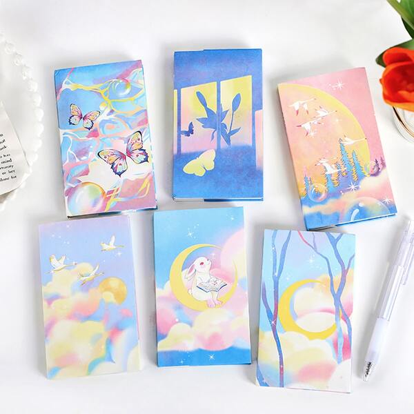 

1pc Cartoon Graphic Random Notebook, Multicolor