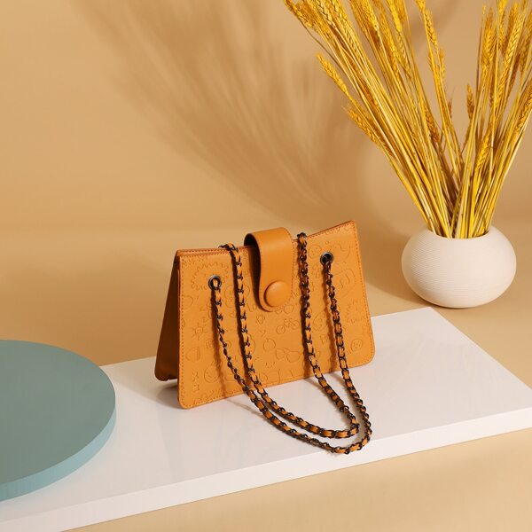 

Cartoon Graphic Shoulder Bag, Khaki