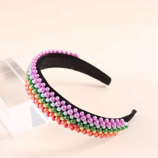 

Bead Decor Hair Hoop, Multicolor