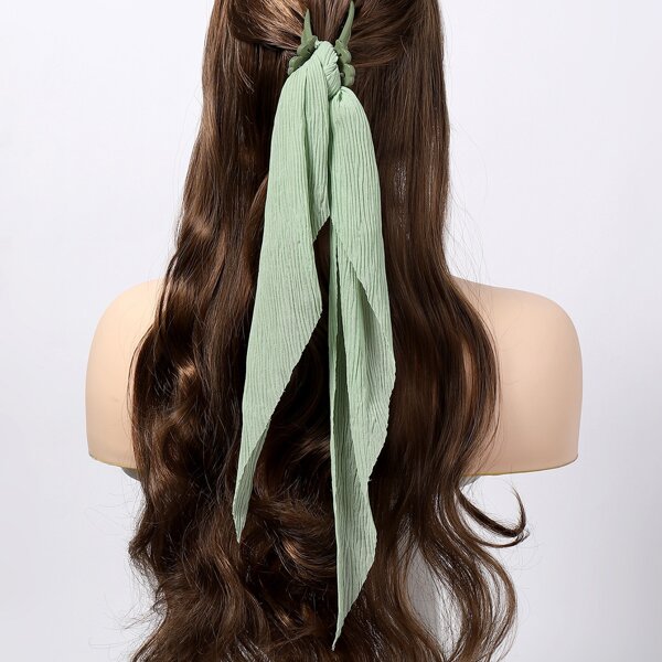 

Twilly Scarf Decor Hair Claw, Green