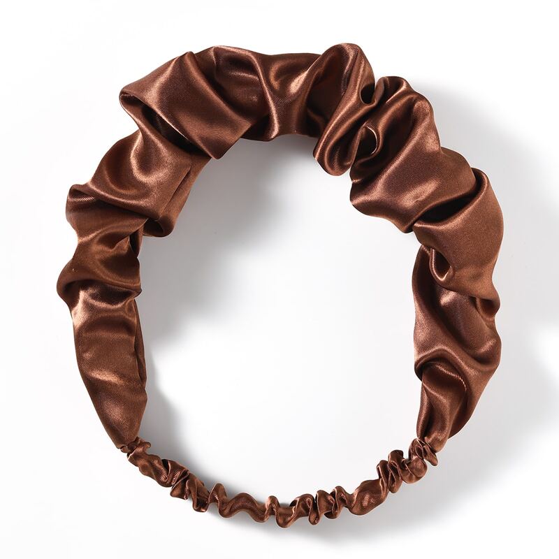 

Solid Hair Band, Coffee brown
