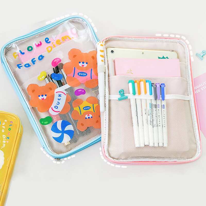 

1pc Cartoon Graphic Random Pencil Bag, Multicolor