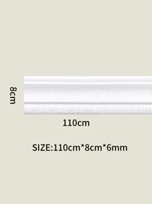 1 rollo Vinilo decorativo zócalo de pared adhesivo - Blanco - Ver 3