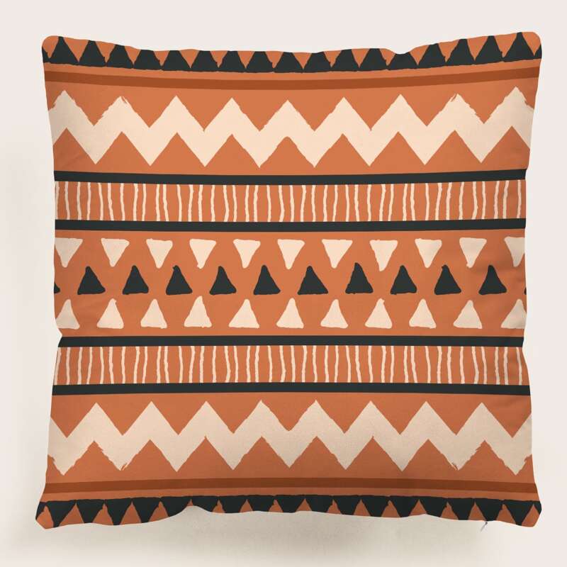 

Chevron Pattern Cushion Cover Without Filler, Multicolor