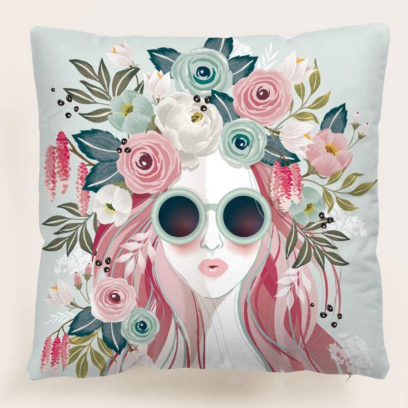 

Figure Cushion Cover Without Filler, Multicolor