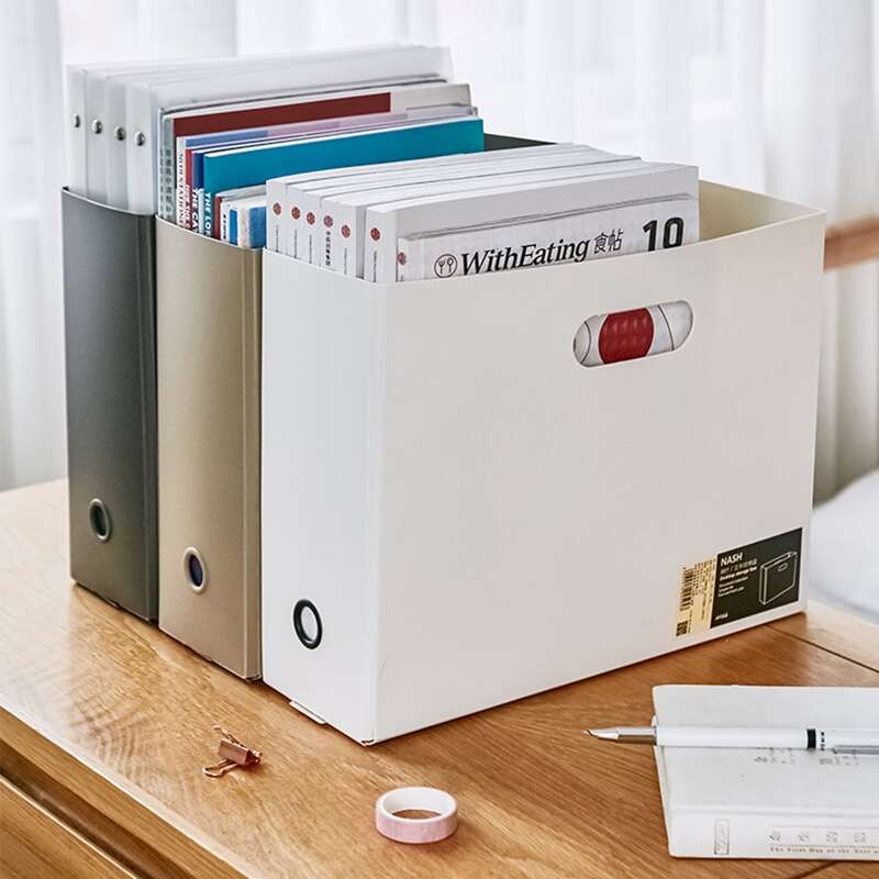 

1pc Random Color Desktop File Box, Multicolor